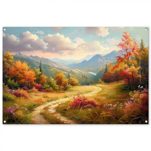 Tuinposter - Landschap - Illustratie - Natuur