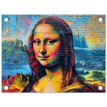 Tuinposter - Kleurrijke Mona Lisa