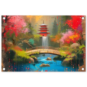 Tuinposter - Serene Japanse Tuin