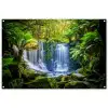 Waterval in het Regenwoud tuinposter los doek groot -3d