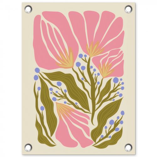 Bloemen - Bladeren - Abstract - Roze