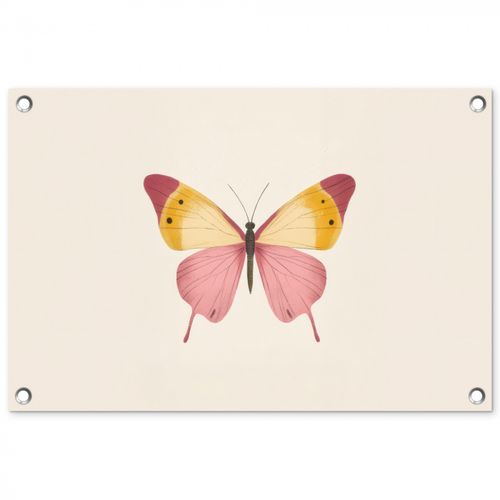 Vlinder - Illustratie - Roze