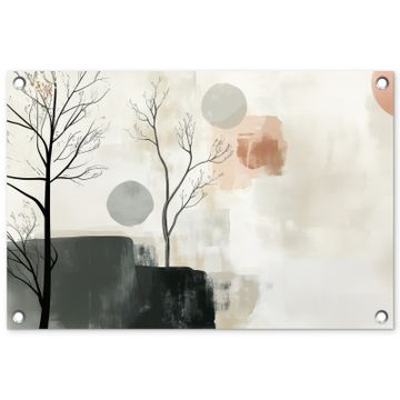 Tuinposter - Wabi sabi - Beige - Plant