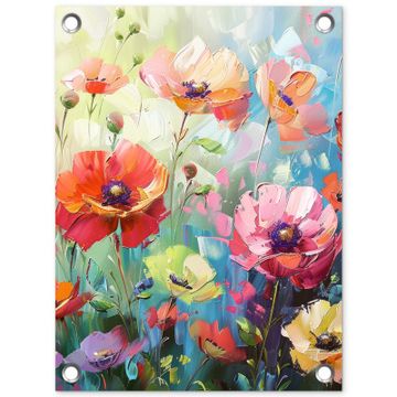 Bloemen - Kleurrijk - Waterverf - Natuur - Zomer