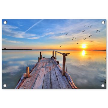 Rustieke Steiger bij Zonsopgang
