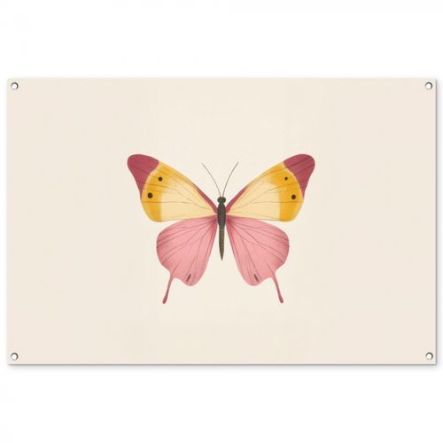 Vlinder - Illustratie - Roze