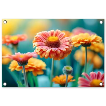 Tuinposter - Bloemen in zomerse pracht