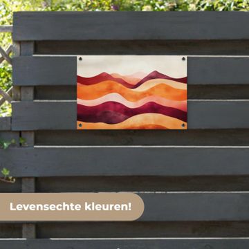 Tuinposter - Abstract - Landschap - Golven