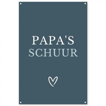 Tuinposter - Papa's Schuur met Hart