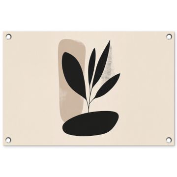 Tuinposter - Plant - Beige - Japandi
