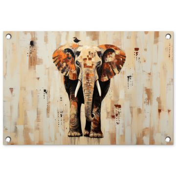 Olifant - Slurf - Mozaïek - Abstract
