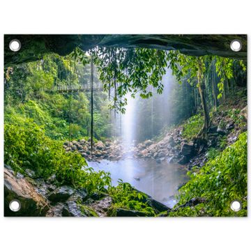 Tuinposter - Verborgen Waterval