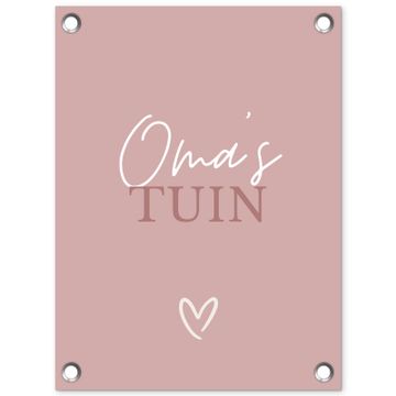 Tuinposter - Oma's Tuin met Hart