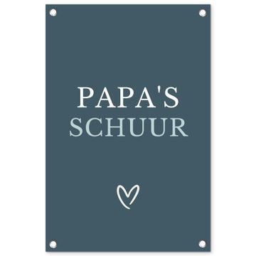 Tuinposter - Papa's Schuur met Hart