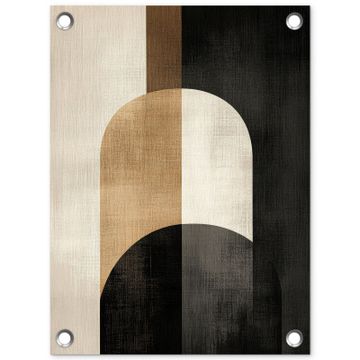 Tuinposter - Geometrische - Vormen - Wit