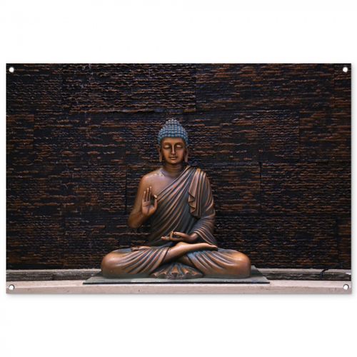 Tuinposter - Rustgevende Boeddha in meditatie