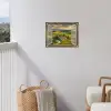 Doorkijk - Toscane - Uitzicht - Landschap - Zomer tuinposter los doek klein -sfeer8