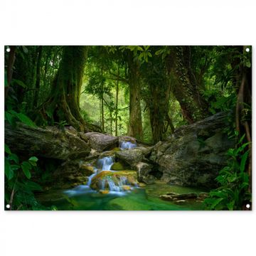 Tuinposter - Waterval in het Regenwoud