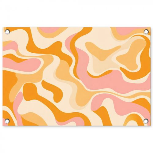 Abstract - Golvend - Oranje