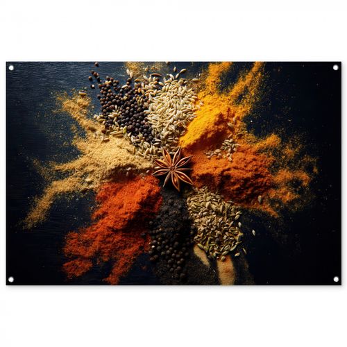 Tuinposter - Specerijen - Explosie - Oranje