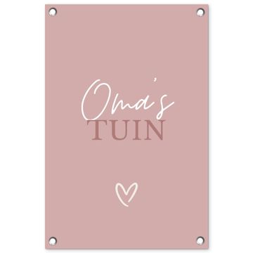 Tuinposter - Oma's Tuin met Hart