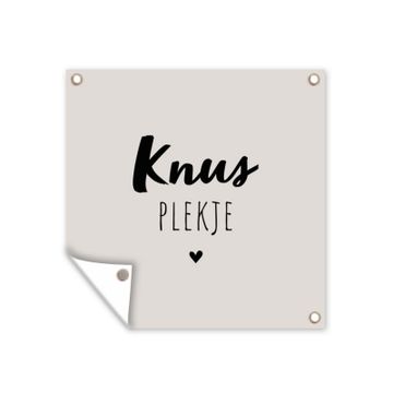 Tuinposter - Knus plekje - Quotes - Tekst - Thuis