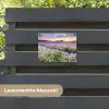 Lavendelvelden bij zonsondergang tuinposter los doek klein -sfeer3