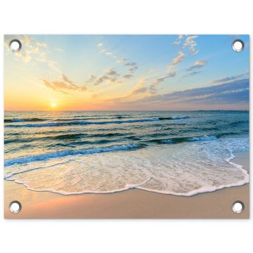 Tuinposter - Zonsondergang aan Zee