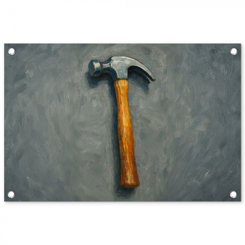 Tuinposter - Hamer - Schilderij - Gereedschap
