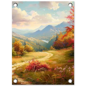 Tuinposter - Landschap - Illustratie - Natuur