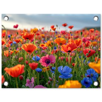 Tuinposter - Bloemenweide in volle bloei