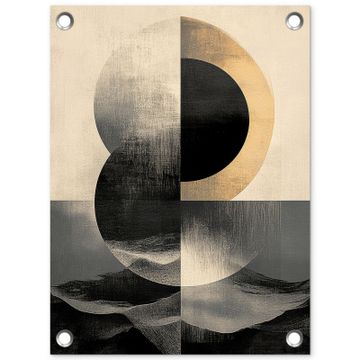 Tuinposter - Cirkels - Schaduw - Abstract