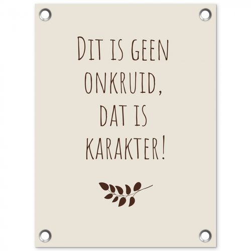 Tuinposter - Bruin - Minimalistisch - Quote - Zomer