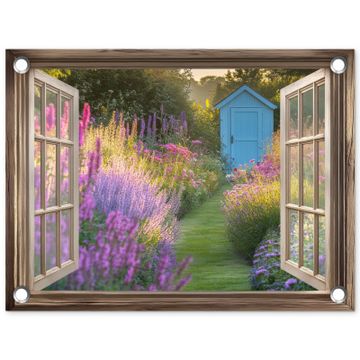 Doorkijk - Bloemen - Raam - Natuur