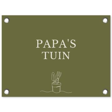 Tuinposter - Papa's Tuin