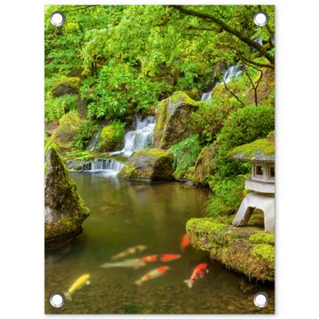 Tuinposter - Rustige Japanse vijver