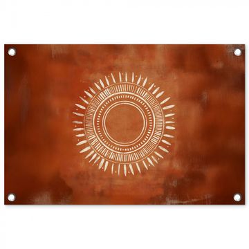 Abstract - Lijnen - Zonnestralen - Roodbruin