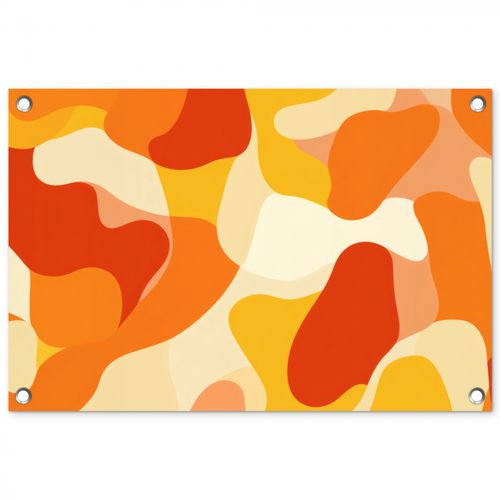 Tuinposter - Abstract - Vormen - Oranje