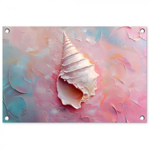 Tuinposter - Schelp - Pastel - Pink