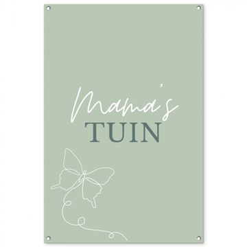 Tuinposter - Mama's Tuin met Vlinder