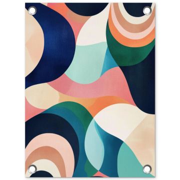 Abstract - Blauw - Roze
