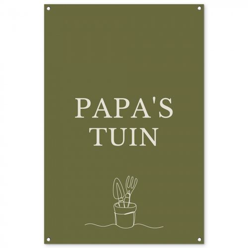 Tuinposter - Papa's Tuin