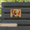 Boeddha Beeld in Vurige Kleuren tuinposter los doek klein -sfeer3