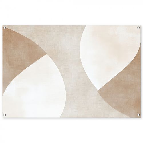 Tuinposter - Bruin - Japandi - Abstract