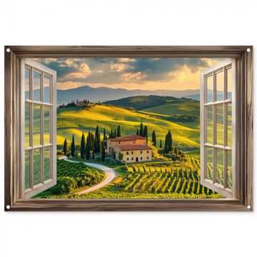 Doorkijk - Toscane - Uitzicht - Landschap - Zomer