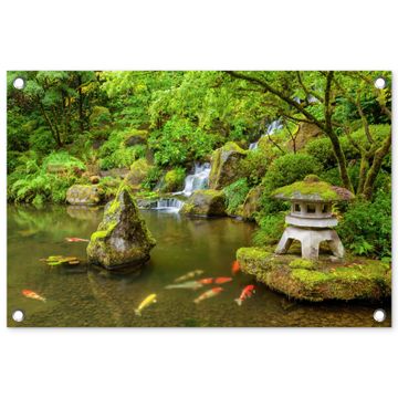 Tuinposter - Rustige Japanse vijver
