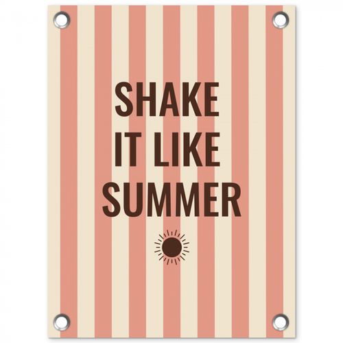 Tuinposter - Zomer - Quote - Strepen