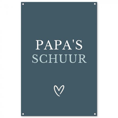 Tuinposter - Papa's Schuur met Hart