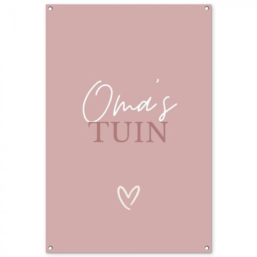 Tuinposter - Oma's Tuin met Hart