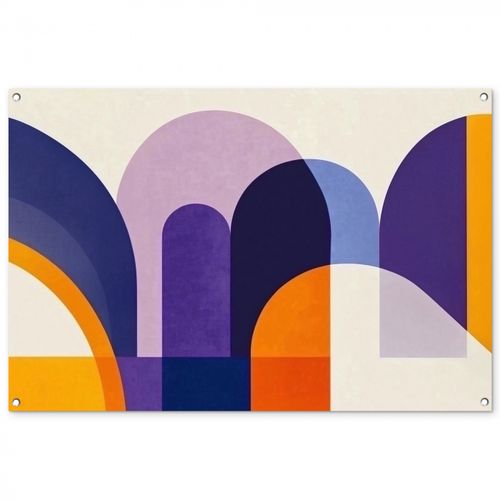 Tuinposter - Vormen - Abstract - Grafisch - Oranje